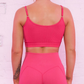 Seamless Sports Bra in Coral Pink