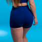 Seamless High Waisted Shorts in Navy
